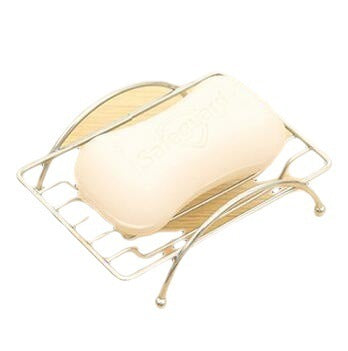 Iron Stainless Steel Soap Box Bathroom Simple Fashion Plating Soap Dish Drain