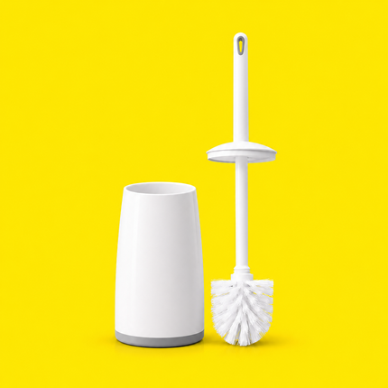 WORTHBUY Toilet Brush with Holder – Long Handle Bathroom Cleaning Brush