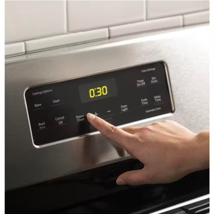 30 in. 5.0 cu. ft. Freestanding Gas Range in Stainless Steel with Griddle