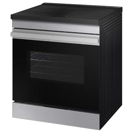 Bespoke 30 in. 6.3 cu.ft. 4 Burner Element Smart Slide-In Induction Range w/ Anti-Scratch Glass in Stainless Steel