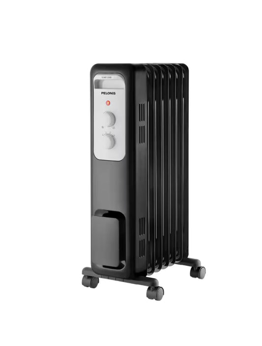 1,500-Watt Oil-Filled Radiant Electric Space Heater with Thermostat