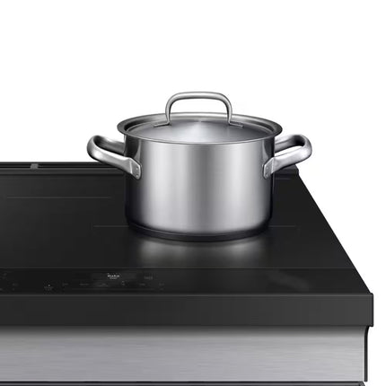 Bespoke 30 in. 6.3 cu.ft. 4 Burner Element Smart Slide-In Induction Range w/ Anti-Scratch Glass in Stainless Steel