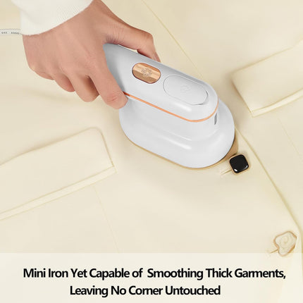 YIKA Clothes Steamer & Travel Iron – Mini Handheld Wrinkle Remover, Dual Dry/Wet Steam, for Home, Office & Travel – 1.1 lbs, Horizontal/Vertical Use