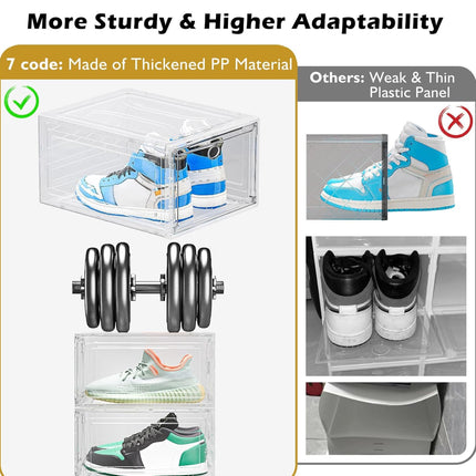 StackMaster Clear Shoe Boxes