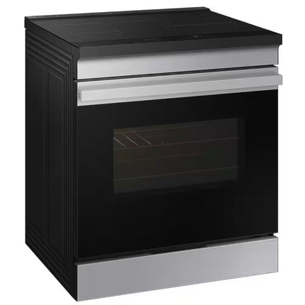 Bespoke 30 in. 6.3 cu.ft. 4 Burner Element Smart Slide-In Induction Range w/ Anti-Scratch Glass in Stainless Steel