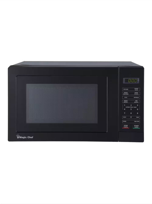 17.3 in. W, 0.7 cu. ft. Countertop Microwave in Black with 700-Watt Cooking Power