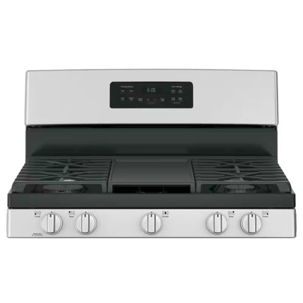 30 in. 5.0 cu. ft. Freestanding Gas Range in Stainless Steel with Griddle