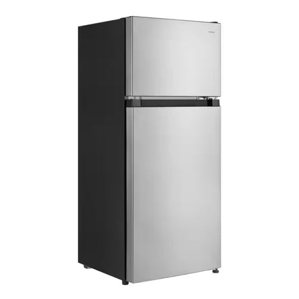 4.5 cu. ft. 2-Door Mini Refrigerator in Platinum Steel with Freezer