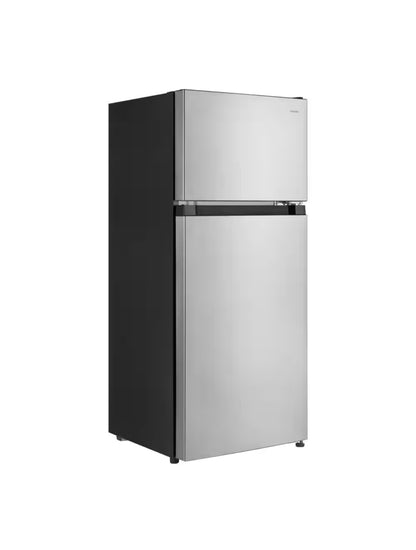 4.5 cu. ft. 2-Door Mini Refrigerator in Platinum Steel with Freezer