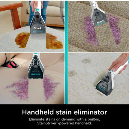 StainStriker Portable Corded Upholstery, Car, Rug and Carpet Cleaner with Spot and Pet Odor Remover in White
