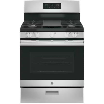 30 in. 5.0 cu. ft. Freestanding Gas Range in Stainless Steel with Griddle