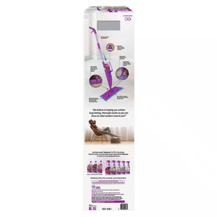 Click n Clean Multi-Surface Microfiber Mop with Sprayer and Duster