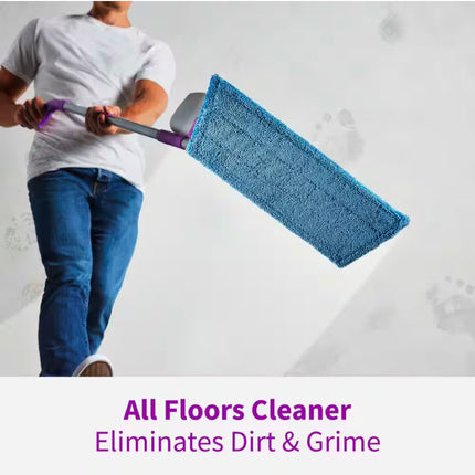 Click n Clean Multi-Surface Microfiber Mop with Sprayer and Duster