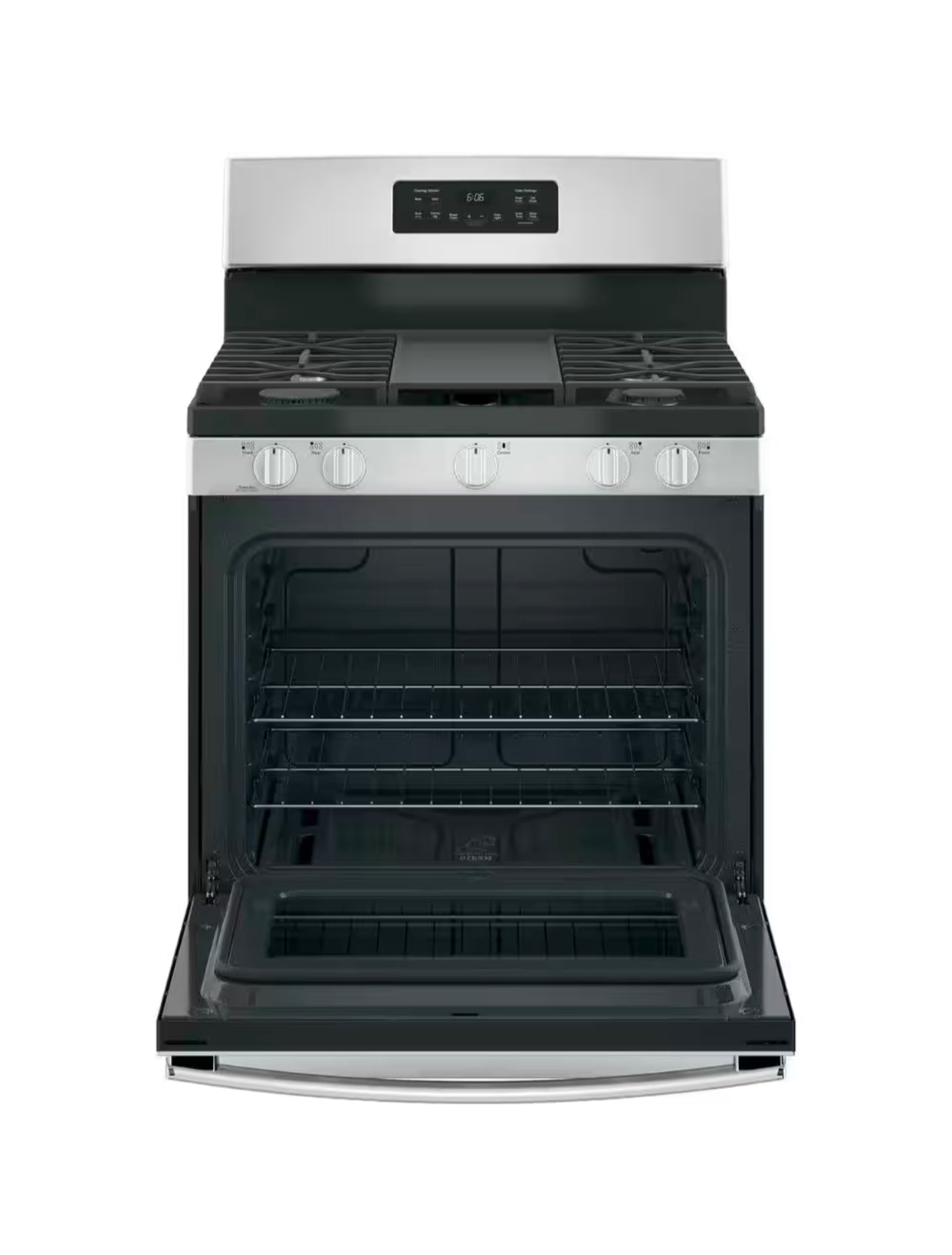 30 in. 5.0 cu. ft. Freestanding Gas Range in Stainless Steel with Griddle