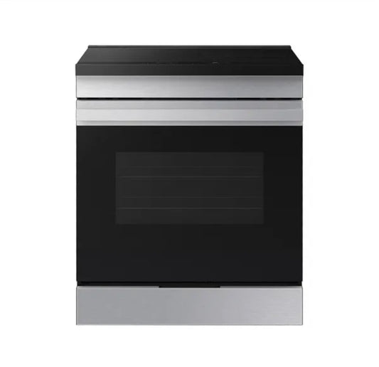 Bespoke 30 in. 6.3 cu.ft. 4 Burner Element Smart Slide-In Induction Range w/ Anti-Scratch Glass in Stainless Steel