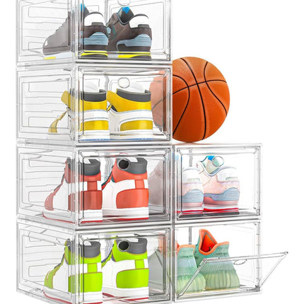 StackMaster Clear Shoe Boxes