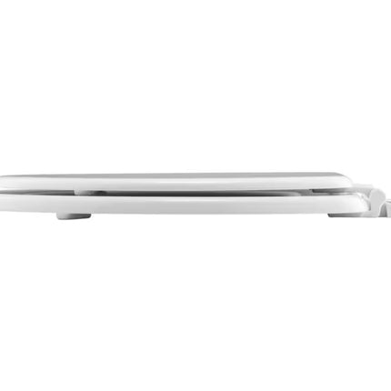 Elongated Enameled Wood Closed Front Toilet Seat – White