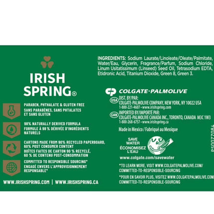 Irish Spring Original Bar Soap – 4-Pack – 3.7 oz Each