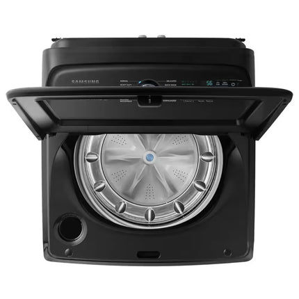 5.2 cu. ft. Large Capacity Smart Top Load Washer with Super Speed Wash in brushed black