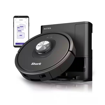 Matrix 13.39-Inch Self-Emptying Robot Vacuum Cleaner – Smart Navigation & Self-Cleaning Brushroll – Black