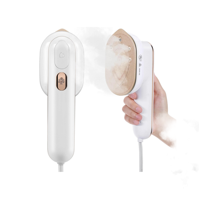 YIKA Clothes Steamer & Travel Iron – Mini Handheld Wrinkle Remover, Dual Dry/Wet Steam, for Home, Office & Travel – 1.1 lbs, Horizontal/Vertical Use