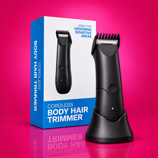 Cordless Body Hair Trimmer for Men – Precision Grooming Kit