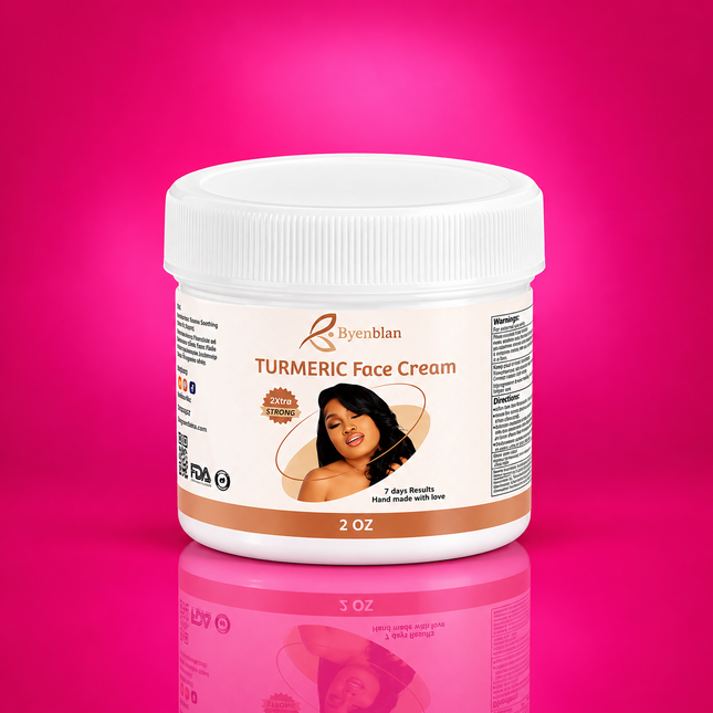 Turmeric Face Cream 2 oz – Natural Moisturizing & Nourishing Skincare for Radiant Skin