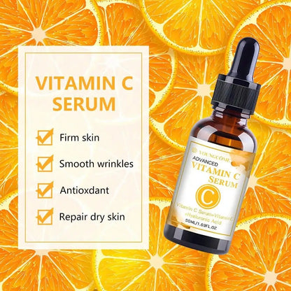 Vitamin C Facial Essence 50ml Contains Hyaluronic Acid Dark Spot Remover Moisturizing Repair Anti-aging Essence Facial Skin Care