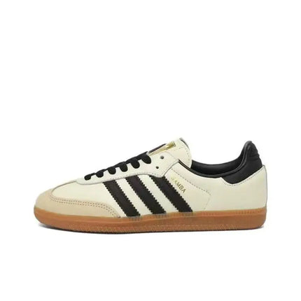 Adidas Originals SAMBA OG Soft Upper for Easy Foot Feel, Low Top Board Shoes for Both Men and Women in Black, White, and Gray