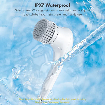 Bathroom Supplies Suitable for Bathroom Carpet Cleaner Rotating Electric Cleaning Brush With 5 Brush Heads Household Toilet Home