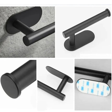 Stainless Steel Paper Towel & Toilet Paper Holder – Wall-Mounted Napkin Dispenser for Kitchen & Bathroom