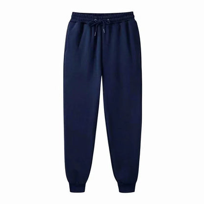 Mens Casual Pants Autumn Winter Fleece Sweatpants Men Running Jogger Sports Gym Trousers Fashion Solid Color Workout Long Pants