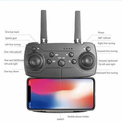 Professional E88 UAV 4k HD Dual Camera Aerial Photography WiFi FPV360° Air Flight Folding Quadcopter CHILDREN'S Toys Gifts