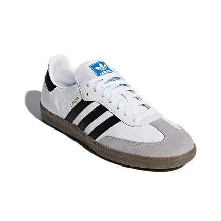 Adidas Originals SAMBA OG Soft Upper for Easy Foot Feel, Low Top Board Shoes for Both Men and Women in Black, White, and Gray