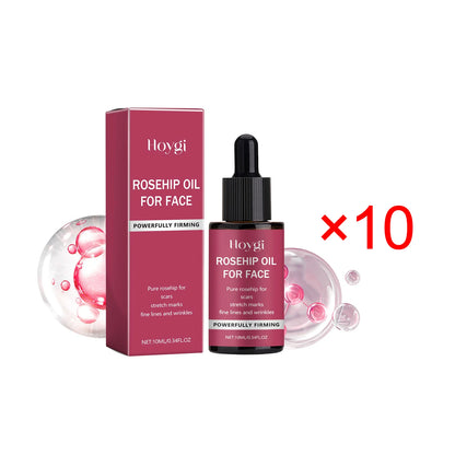 Pure Rosehip Oil Firming Delicate Pores Smooth Repair Facial Moisturizing Fade  Fine Lines Wrinkles Acne Blackheads Face Care