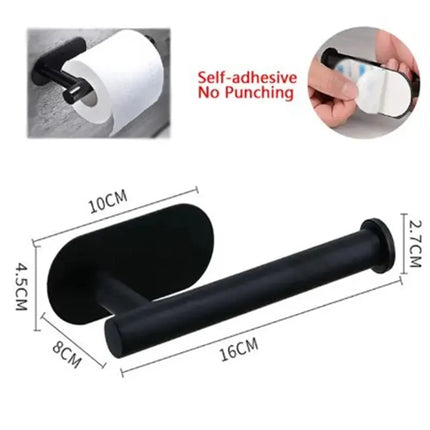 Stainless Steel Paper Towel & Toilet Paper Holder – Wall-Mounted Napkin Dispenser for Kitchen & Bathroom