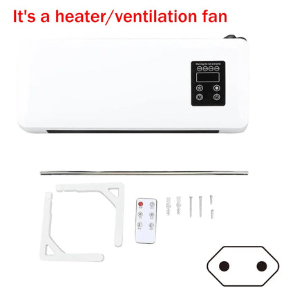 Winter Space Heater Electric Heater Heating For Room 3D Remote Control Wall Mounted Fan Heater 110V/220V Home Appliance