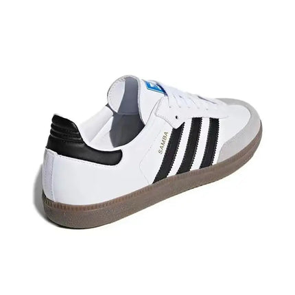 Adidas Originals SAMBA OG Soft Upper for Easy Foot Feel, Low Top Board Shoes for Both Men and Women in Black, White, and Gray
