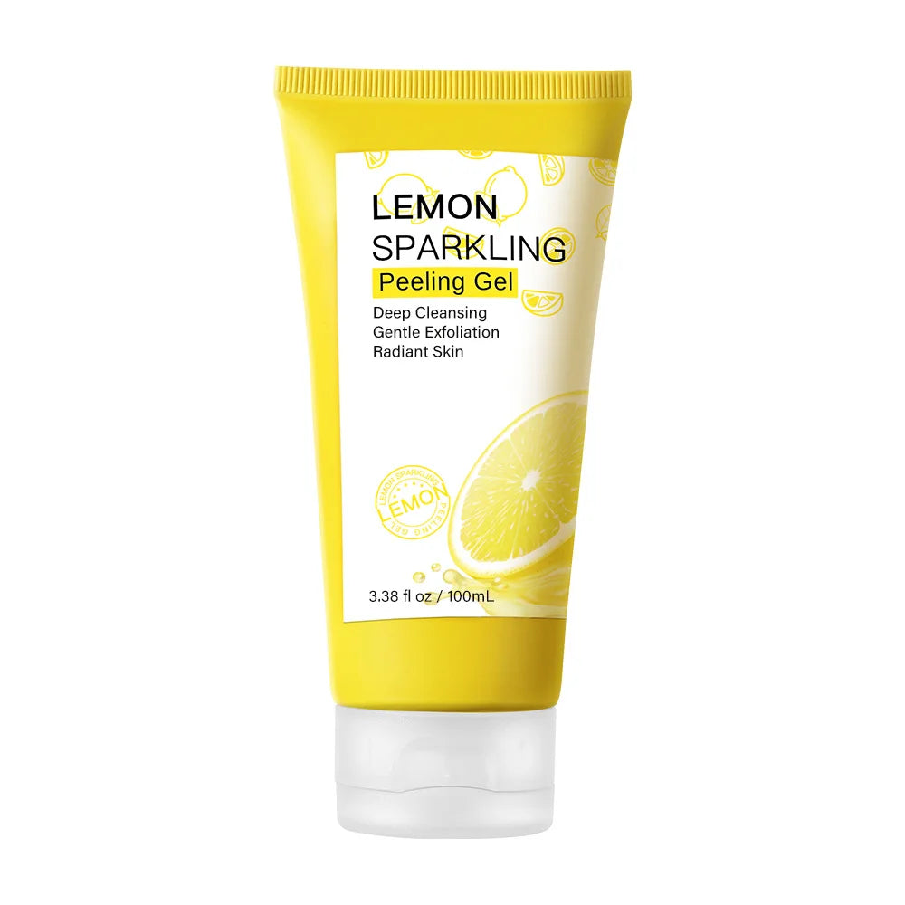 Lemon Face Wash Facial Cleanser Face Exfoliating Gel Moisturizing Remove Dead Skin Blackhead Exfoliator Facial Scrub Exfoliation