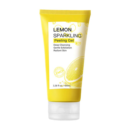 Lemon Face Wash Facial Cleanser Face Exfoliating Gel Moisturizing Remove Dead Skin Blackhead Exfoliator Facial Scrub Exfoliation