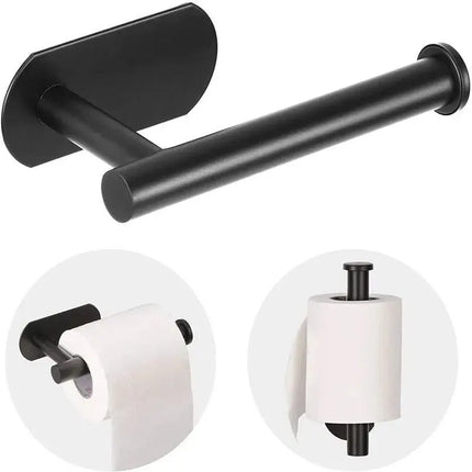 Stainless Steel Paper Towel & Toilet Paper Holder – Wall-Mounted Napkin Dispenser for Kitchen & Bathroom