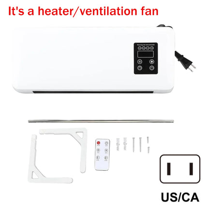 Winter Space Heater Electric Heater Heating For Room 3D Remote Control Wall Mounted Fan Heater 110V/220V Home Appliance