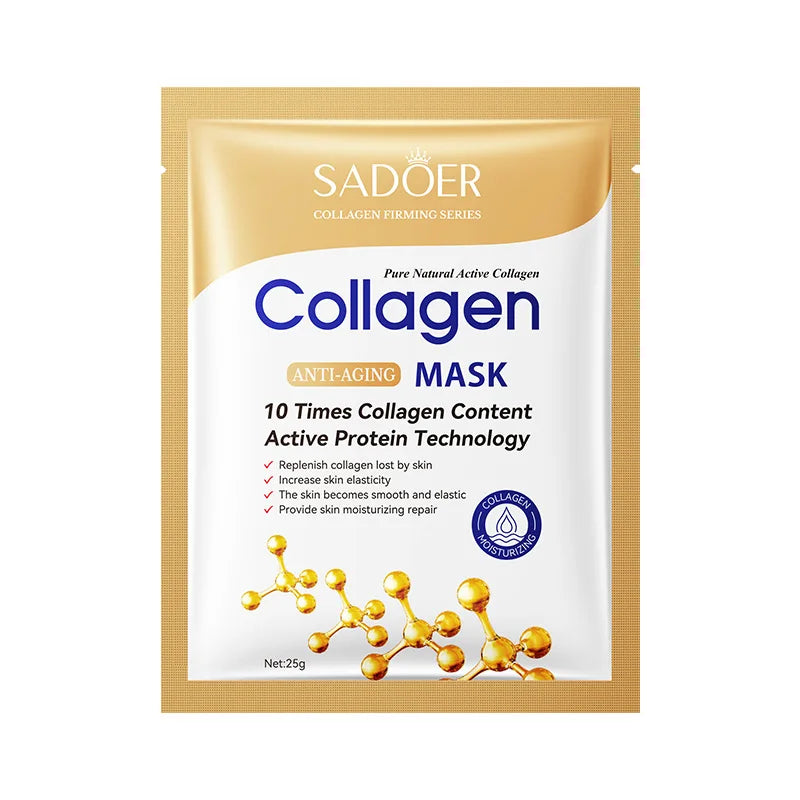 Bio-Collagen Face Mask Deep Moisturizing Overnight Face Skin Care sʜʀɪɴᴋ ᴘᴏʀᴇ ᴍᴀsᴋ ᴀɴᴛɪ-ᴡʀɪɴᴋʟᴇ ʜʏᴅʀᴀᴛɪɴɢ ʀᴇғʀᴇsʜɪɴɢ ʙʀɪɢʜᴛᴇɴɪɴɢ