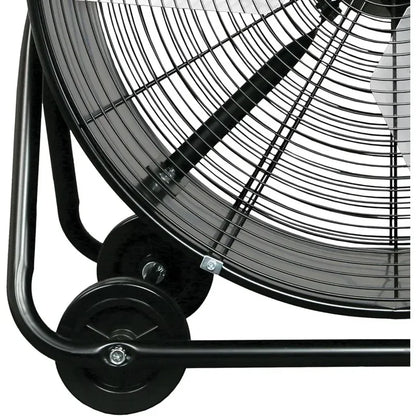 Hurricane Pro 24” Heavy Duty Drum Fan – Powerful 7195 CFM Airflow, Adjustable Tilt, All-Metal Construction for Home, Garage