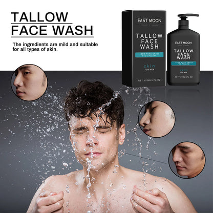 Men Facial Cleanser Lotion Remove Acne Blackhead Prevent Clogged Pores Oil Controll Exfoliator Refreshing Facial Cleaning Cream