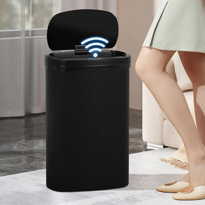 13-Gallon Kitchen Trash Can 50l Garbage Can Automatic Touch Free Garbage Bin Motion Sensor Trash Can with Lid Waste Bin