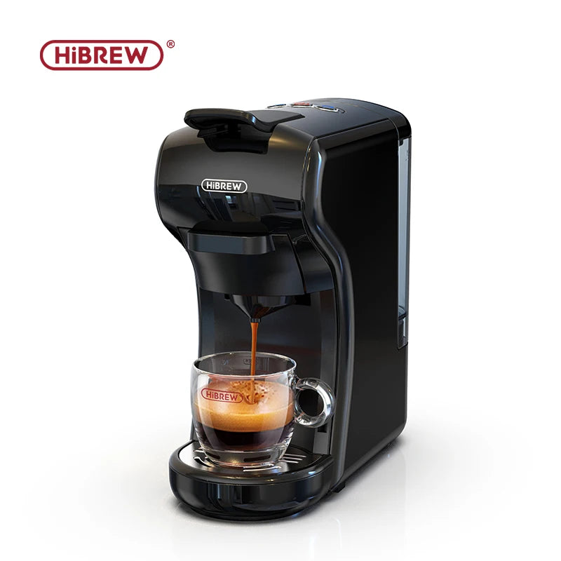 HiBREW Coffee Machine 19 Bar 4in1 Hot & Cold Multiple Capsule Espresso Cafetera Pod Coffee Maker Dolce Milk Nexpresso Powder H1A